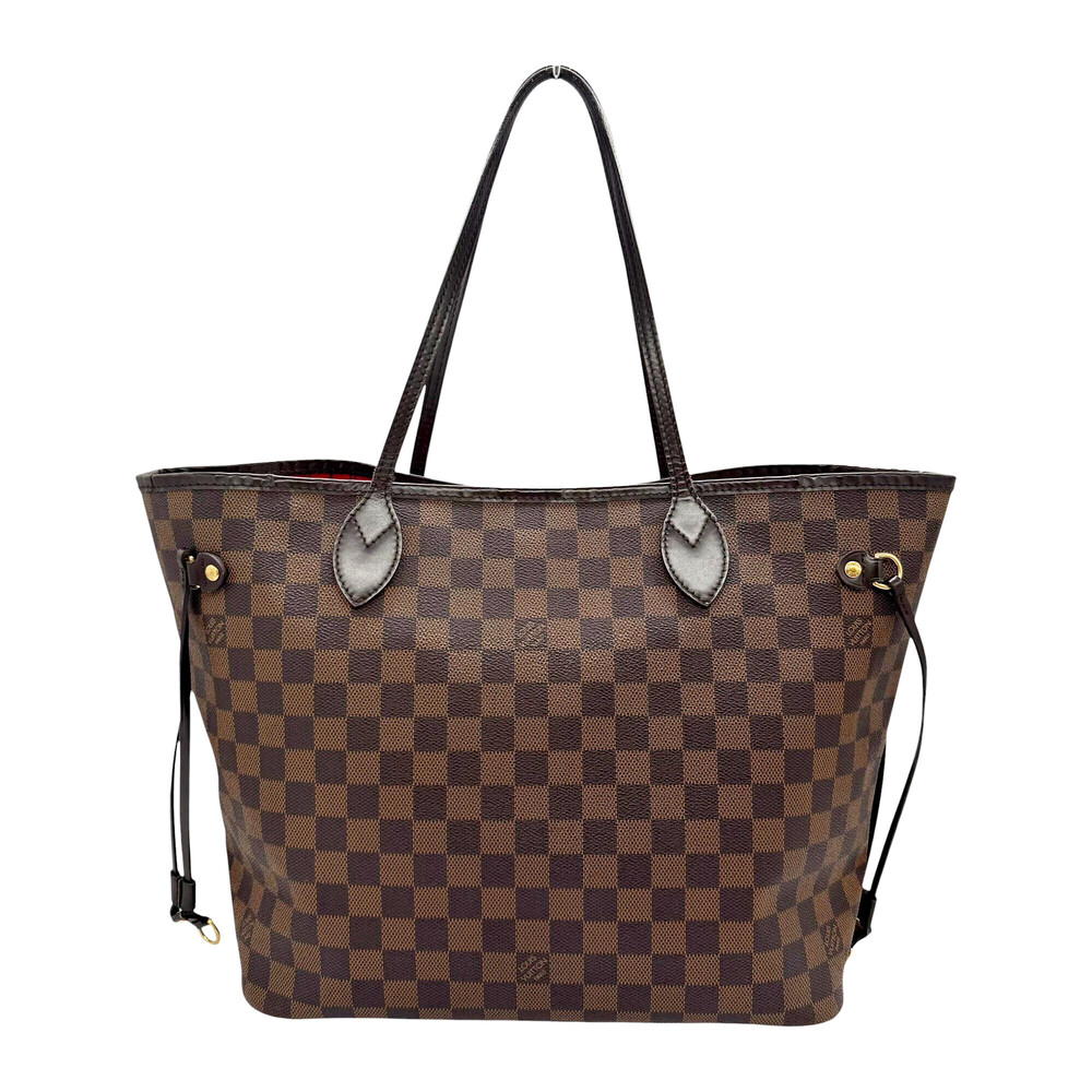 LOUIS VUITTON Authentic Brown Damier Neverfull MM Shoulder Bag